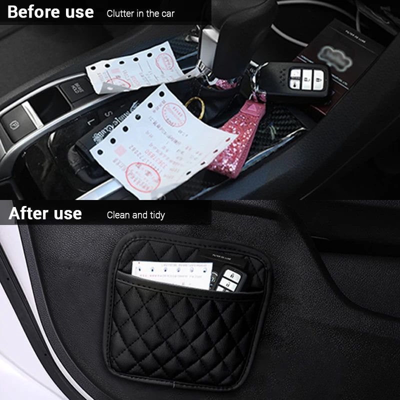 Porta-Objetos em Couro Sintético – Organização Sofisticada para o Interior do Seu Carro