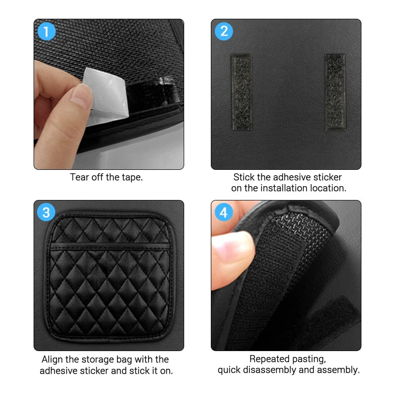Porta-Objetos em Couro Sintético – Organização Sofisticada para o Interior do Seu Carro