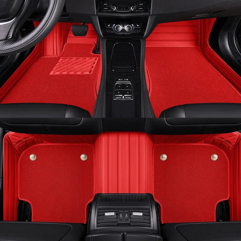Tapetes Automotivos de Couro Sob Medida – Compatível com Todos os Modelos
